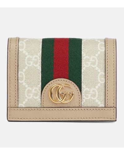 Gucci Portemonnaie Ophidia GG aus Leder - Mettallic