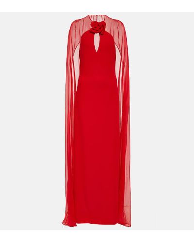Valentino Robe aus Seide - Rot