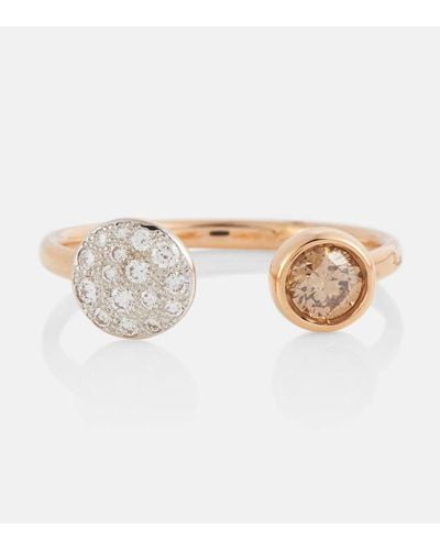 Pomellato Sabbia Ring aus 18kt Rosegold mit Diamanten - Weiß
