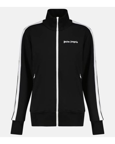 Palm Angels Reissverschlussjacke mit Logo - Schwarz