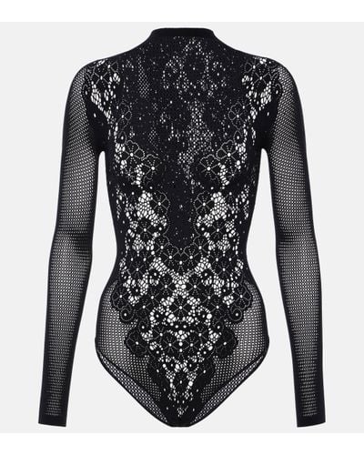 Wolford Floral Lace Bodysuit - Black