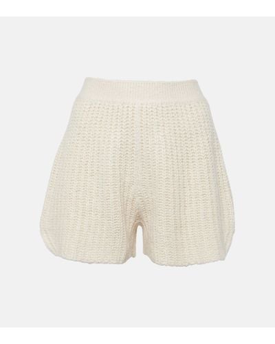 Loro Piana Silk Shorts - Natural