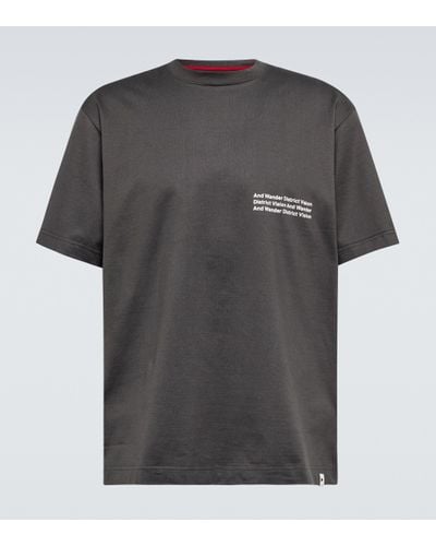 and wander X District Vision Printed T-shirt - Grey