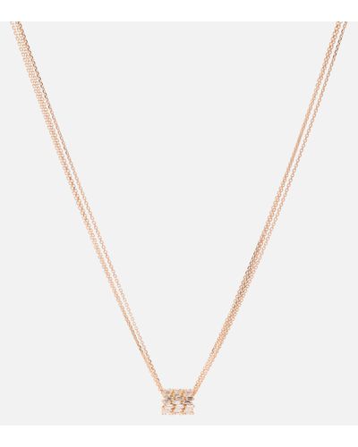 Suzanne Kalan 18kt Rose Gold Necklace With Diamonds - Metallic