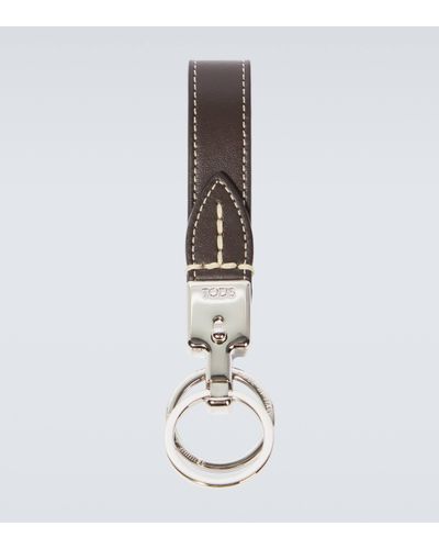 Tod's Leather Keychain - White