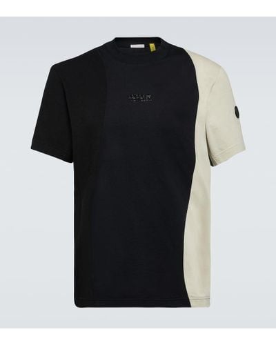 Moncler Genius X Adidas camiseta de jersey de algodon - Negro