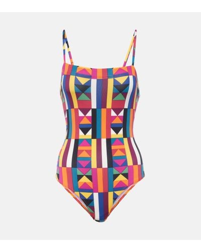 Eres Couleurs Printed Swimsuit - Red