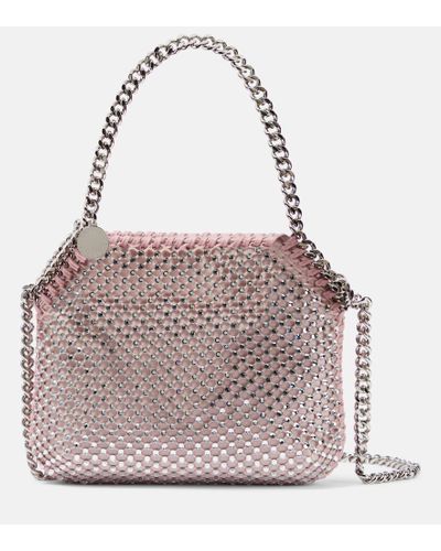 Stella McCartney Verzierte Schultertasche Falabella Mini - Pink