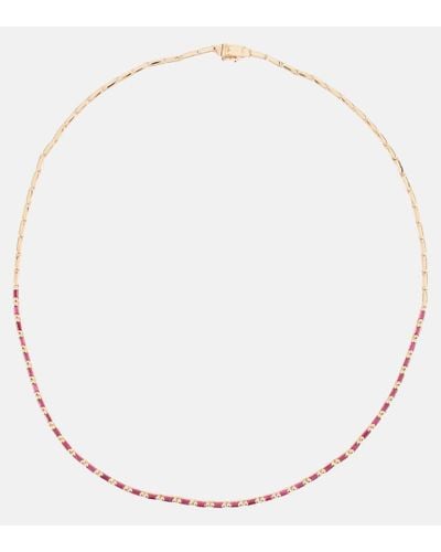 Suzanne Kalan Collar de oro rosa de 18 ct con rubies - Metálico