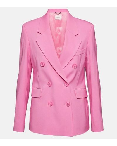 Dorothee Schumacher Striking Lightness Wool-blend Blazer - Pink