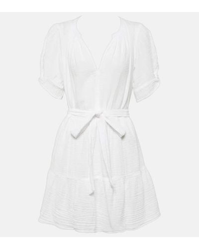 Velvet Bella Cotton Gauze Minidress - White
