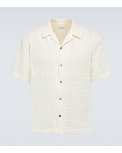 FRAME Cotton Bowling Shirt - White