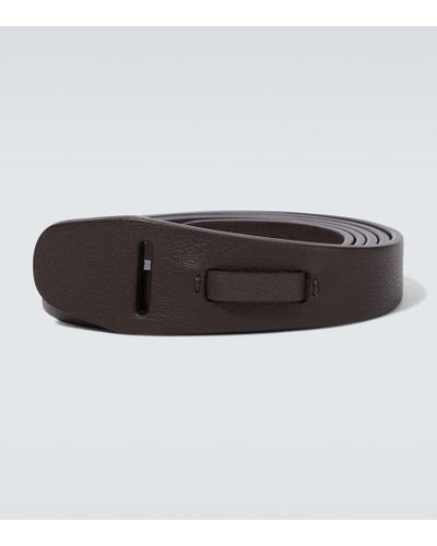 The Row Knotted Leather Belt - Brown