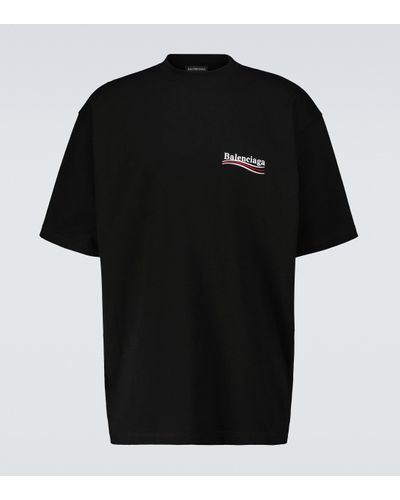 Balenciaga T-shirt Political Campaign à logo imprimé - Noir