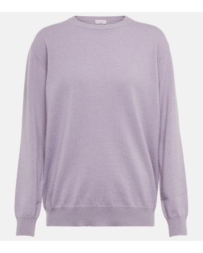 Brunello Cucinelli Pullover aus Kaschmir - Lila