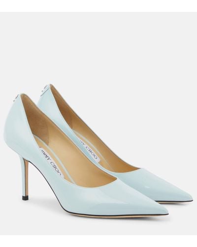 Jimmy Choo Love 85 Patent Leather Court Shoes - Blue