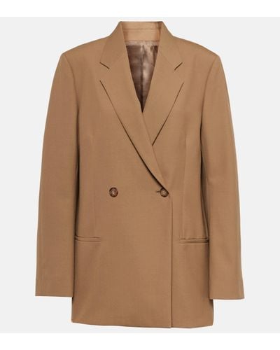 Totême Oversized Double-breasted Blazer - Brown