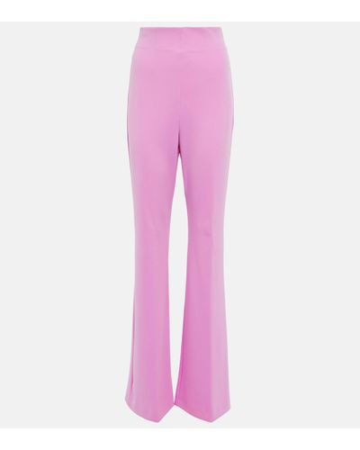 Sportmax Peter High-rise Flared Trousers - Pink