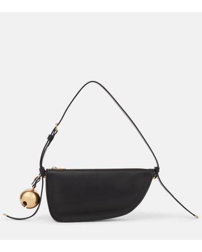 Burberry Mini Leather Shoulder Bag - Black