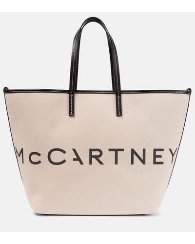 Stella McCartney Tote aus Canvas - Natur