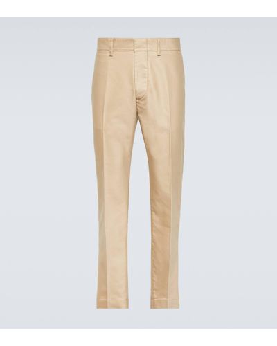 Tom Ford Military Cotton Chinos - Natural