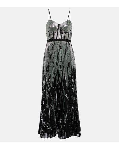 Jonathan Simkhai Brielle Metallic Bustier Gown - Black