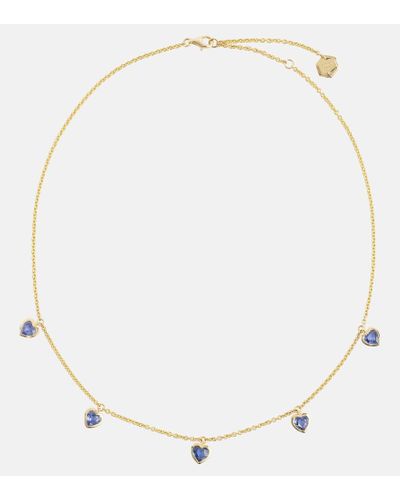 SHAY Halskette aus 18kt Gelbgold mit Saphiren - Natur