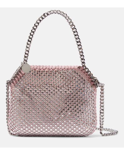 Stella McCartney Falabella Mini Embellished Shoulder Bag - Pink