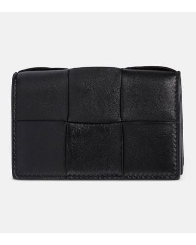 Bottega Veneta Business Intreccio Leather Wallet - Black