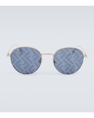 Fendi Travel Round Sunglasses - Blue