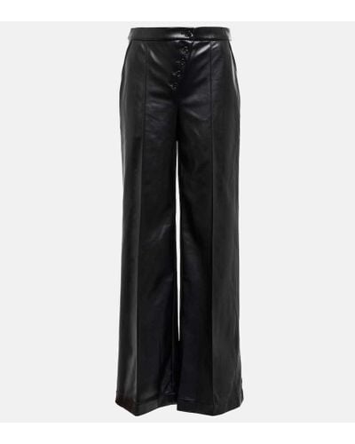 Jonathan Simkhai Lynda Wide-leg Faux Leather Pants - Black