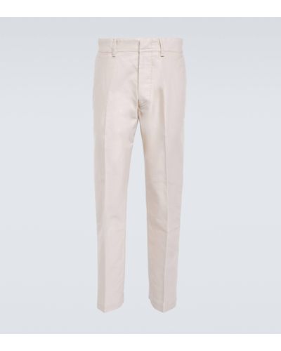 Tom Ford Pantalon chino en coton - Blanc