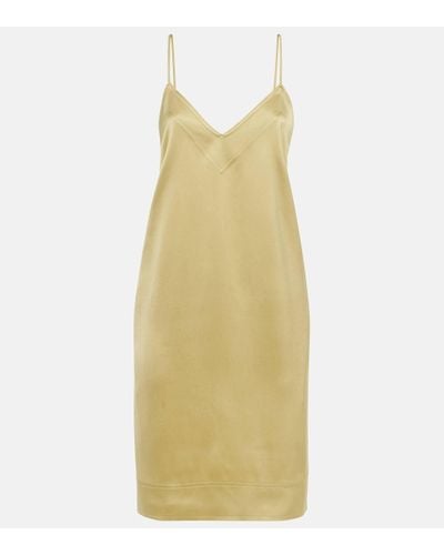 Totême Satin Slip Dress - Yellow