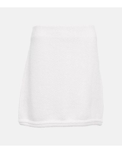 Dorothee Schumacher Cool Towelling Terry Miniskirt - White