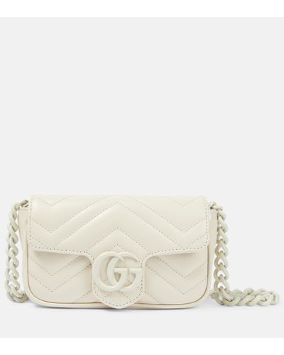 Gucci GG Marmont Gürteltasche - Weiß
