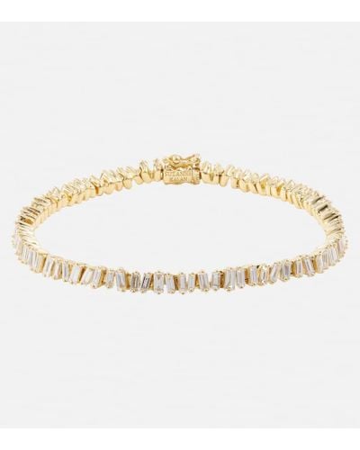 Suzanne Kalan Armband aus 18kt Gelbgold mit Diamanten - Mettallic