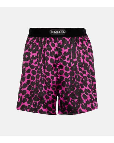 Tom Ford Leopard-print Shorts - Multicolor