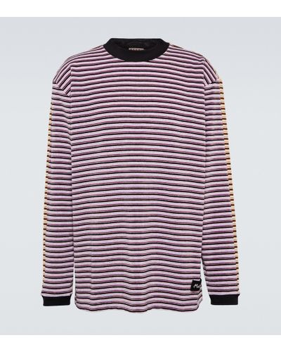 Marni Double-sided Striped Velour Shirt - Multicolor