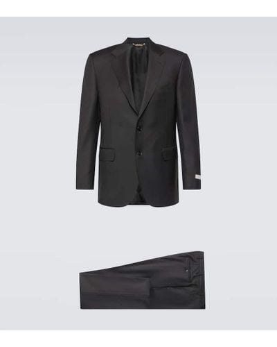 Canali Anzug aus Wolle - Schwarz