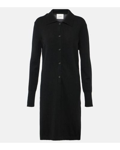 Lisa Yang Maisy Cashmere Shirt Dress - Black