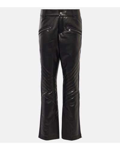 Bogner Tory Faux Leather Ski Trousers - Black