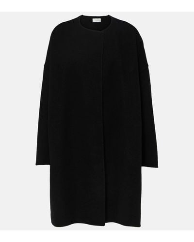 The Row Verlain Oversized Wool-blend Coat - Black
