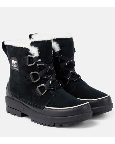 Sorel Torino Ii Suede Ankle Boots - Black
