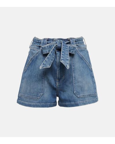 Veronica Beard Shorts di jeans Lovisa - Blu