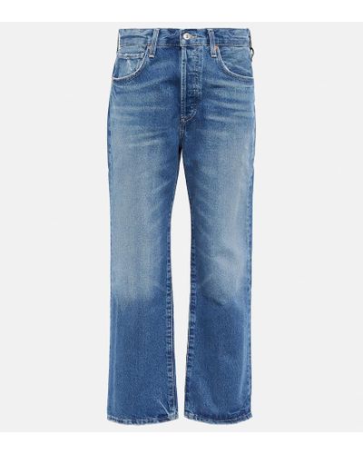 Citizens of Humanity Cropped Jeans Emery - Blau