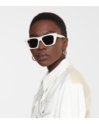 Occhiali da sole cat-eyeCeline in Materiale sintetico di colore Bianco |  Lyst
