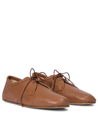 Gabriela Hearst Luca Leather Derby Shoes - Brown