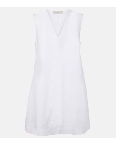 Asceno Derya Linen Minidress - White