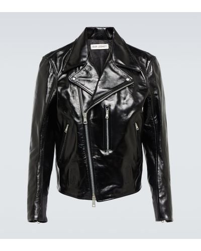 Our Legacy Hellraiser Leather Jacket - Black