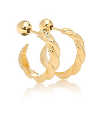 Sophie Buhai Small Rope 18kt Gold Vermeil Hoop Earrings - Metallic